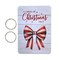 Great Papers! Christmas Bow Card Keeper with Rings and Template, 9.5" x 6.5" Cover, 1 each